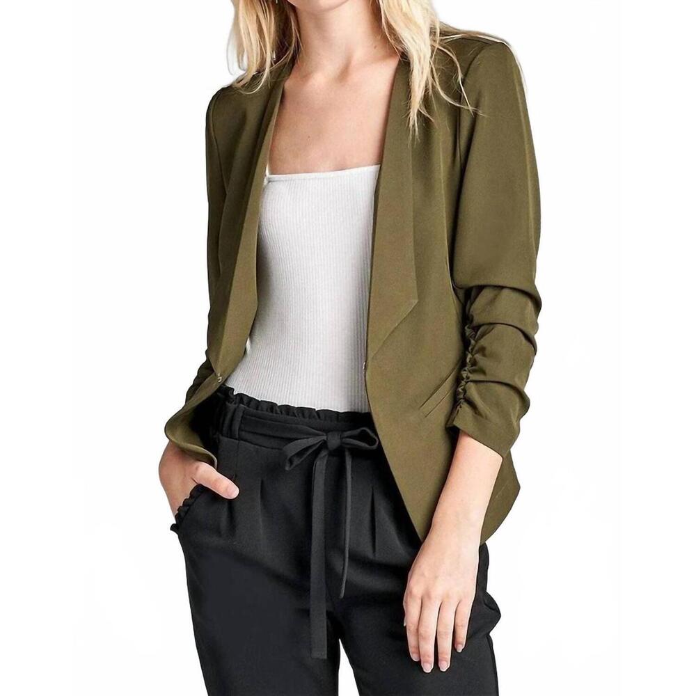 NEW ACTIVE BASIC reagan jacket in olive